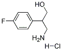 3-(4-FLUOROPHENYL)-DL-BETA-ALANINOL HCL
 结构式