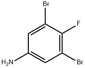 3,5-二溴-4-氟苯胺 结构式