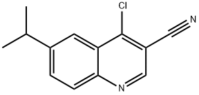 4-CHLORO-6-ISOPROPYL-QUINOLINE-3-CARBONITRILE
 结构式