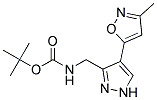 tert-butyl {[4-(3-methylisoxazol-5-yl)-1H-pyrazol-3-yl]methyl}carbamate 结构式