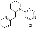 4-Chloro-6-(2-pyridin-2-ylmethyl-piperidin-1-yl)-pyrimidine 结构式