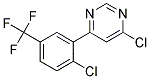 4-Chloro-6-(2-chloro-5-trifluoromethyl-phenyl)-pyrimidine 结构式