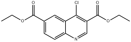 diethyl 4-chloroquinoline-3,6-dicarboxylate 结构式