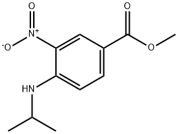 4-(异丙基氨基)-3-硝基苯甲酸甲酯 结构式