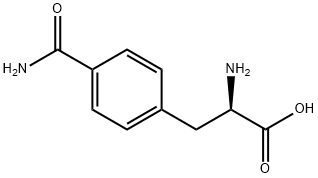 4-氨甲酰-D-苯丙氨酸 结构式