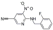 6-(2-Fluoro-benzylamino)-5-nitro-nicotinonitrile 结构式