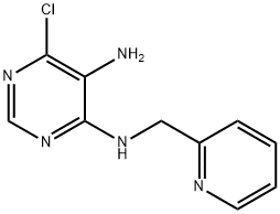 6-chloro-N4-(pyridin-2-ylmethyl)pyrimidine-4,5-diamine 结构式