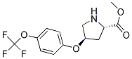 methyl (2S,4R)-4-[4-(trifluoromethoxy)phenoxy]pyrrolidine-2-carboxylate 结构式