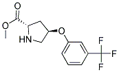 methyl (2S,4R)-4-[3-(trifluoromethyl)phenoxy]pyrrolidine-2-carboxylate 结构式