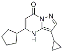 5-cyclopentyl-3-cyclopropylpyrazolo[1,5-a]pyrimidin-7(4H)-one 结构式