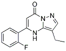 3-ethyl-5-(2-fluorophenyl)pyrazolo[1,5-a]pyrimidin-7(4H)-one 结构式