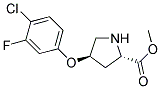 methyl (2S,4R)-4-(4-chloro-3-fluorophenoxy)pyrrolidine-2-carboxylate 结构式