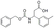 3-{[(benzyloxy)carbonyl]amino}-3-(3-methylphenyl)propanoic acid 结构式