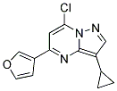 7-chloro-3-cyclopropyl-5-furan-3-ylpyrazolo[1,5-a]pyrimidine 结构式