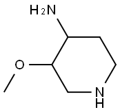 3-methoxypiperidin-4-amine 结构式