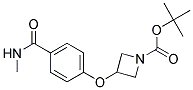 3-(4-Methylcarbamoyl-phenoxy)-azetidine-1-carboxylic acid tert-butyl ester 结构式