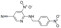 5-Nitro-6-(4-nitro-benzylamino)-nicotinonitrile 结构式