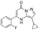 3-cyclopropyl-5-(2-fluorophenyl)pyrazolo[1,5-a]pyrimidin-7(4H)-one 结构式