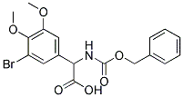 {[(benzyloxy)carbonyl]amino}(3-bromo-4,5-dimethoxyphenyl)acetic acid 结构式