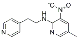 (5-Methyl-3-nitro-pyridin-2-yl)-(2-pyridin-4-yl-ethyl)-amine 结构式
