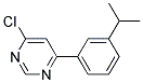 4-Chloro-6-(3-isopropyl-phenyl)-pyrimidine 结构式