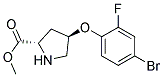 methyl (2S,4R)-4-(4-bromo-2-fluorophenoxy)pyrrolidine-2-carboxylate 结构式
