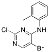 5-bromo-2-chloro-N-(2-methylphenyl)pyrimidin-4-amine 结构式