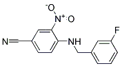 4-(3-Fluoro-benzylamino)-3-nitro-benzonitrile 结构式