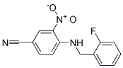 4-(2-Fluoro-benzylamino)-3-nitro-benzonitrile 结构式