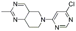 6-(6-Chloro-pyrimidin-4-yl)-2-methyl-4a,5,6,7,8,8a-hexahydro-pyrido[4,3-d]pyrimidine 结构式