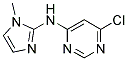 (6-Chloro-pyrimidin-4-yl)-(1-methyl-1H-imidazol-2-yl)-amine 结构式