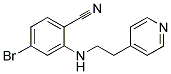 4-Bromo-2-(2-pyridin-4-yl-ethylamino)-benzonitrile 结构式