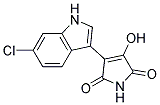 3-(6-chloro-1H-indol-3-yl)-4-hydroxy-1H-pyrrole-2,5-dione 结构式