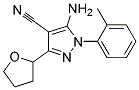 5-amino-3-(tetrahydrofuran-2-yl)-1-(2-methylphenyl)-1H-pyrazole-4-carbonitrile 结构式