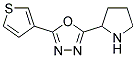 2-pyrrolidin-2-yl-5-thiophen-3-yl-1,3,4-oxadiazole 结构式