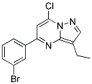 5-(3-bromophenyl)-7-chloro-3-ethylpyrazolo[1,5-a]pyrimidine 结构式