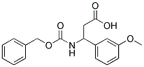 3-{[(benzyloxy)carbonyl]amino}-3-(3-methoxyphenyl)propanoic acid 结构式