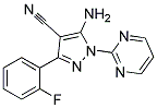 5-amino-3-(2-fluorophenyl)-1-pyrimidin-2-yl-1H-pyrazole-4-carbonitrile 结构式