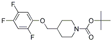 4-(2,4,5-Trifluoro-phenoxymethyl)-piperidine-1-carboxylic acid tert-butyl ester 结构式