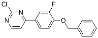 4-(4-Benzyloxy-3-fluoro-phenyl)-2-chloro-pyrimidine 结构式