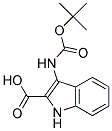 3-[(tert-butoxycarbonyl)amino]-1H-indole-2-carboxylic acid 结构式