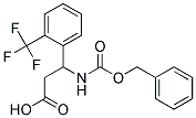 3-{[(benzyloxy)carbonyl]amino}-3-[2-(trifluoromethyl)phenyl]propanoic acid 结构式