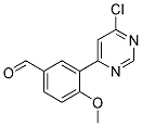 3-(6-Chloro-pyrimidin-4-yl)-4-methoxy-benzaldehyde 结构式