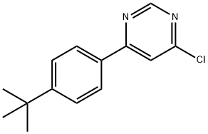 4-(4-(叔丁基)苯基)-6-氯嘧啶 结构式