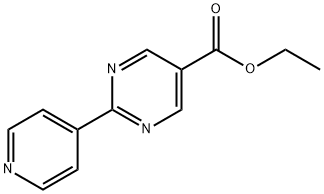 2-(吡啶-4-基)嘧啶-5-甲酸乙酯 结构式