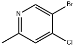 5-溴-4-氯-2-甲基吡啶 结构式