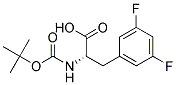 N-tert-Butoxycarbonyl-D-3-(3,5-difluorophenyl)alanine 结构式