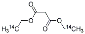 Diethyl [2-<sup>1</sup><sup>4</sup>C]malonate 结构式