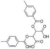 L-(-)-Tartaric acid-O,O'-di-4-toluoyl ester 结构式