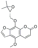 (R)-9-((3,3-DIMETHYL-2-OXIRANYL)METHOXY)-4-METHOXYFURO(3,2-G)CHROMEN-7-ONE 结构式